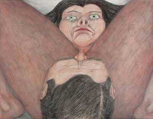 Paul de Reus, bevrediging, 2002, 50x65 cm